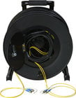 2-Channel Fiber Optic Tactical Reel 500 ft Fiber Optic Cable with ST Connectors