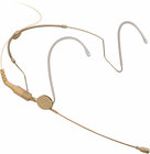 Headworn Microphone with Omnidirectional MKE Platinum Capsule in Beige with EW Connector
