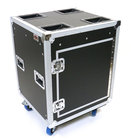 Elite Core TR12U-20-SR-PD Tour Ready 20" Deep Shock Mount 12-Unit Amplifier Rack with Pocket Doors