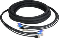 4-Channel RJ45 CAT5e Tactical Ethernet Snake, 150 ft