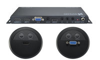 Switcher with 1x HDMI and 1x VGA Control Inserts