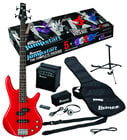 Jumpstart Electric Bass Package with Red Electric Bass