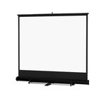 144" x 144" Floor Model C Matte White Projector Screen, Black Carpet