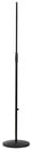 34"-62" Microphone Stand with Cast Iron Base, Black