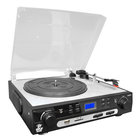 USB Belt Drive Turntable with Direct-To-Digital USB/SD Card Encoder and AM/FM Radio