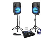 Rechargeable Dual 12" LED DJ Speaker Package