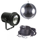 12" Mirror Ball Package with Pinspot and Motor