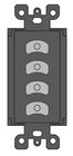 Pathway Connectivity 0700-5412 4-Button Primary Insert for Vignette PoE