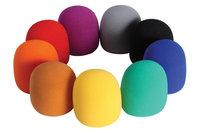 On-Stage ASWS58-C Foam Windscreen for Handheld Microphones, 9 Pack, Multi-Color