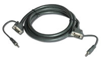 Molded 15-pin HD Plus Audio (Male-Male) Cable (15')