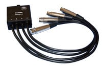 ETS ETS-PA202FP 4x XLR-F to 1.5 ft. Pigtail to RJ45 InstaSnake Adapter