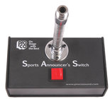 Push-to-Talk Sports Announcer's Switch with 6" Gooseneck