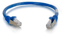 Cables To Go 00791 Cat6 Snagless Shielded (STP) 1 ft Ethernet Network Patch Cable, Blue