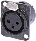 3-pin D Series XLRF Connector with Rear Screw Terminals