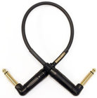 Gold Instrument RR0.5 6&quot; Instrument Cable with Dual 1/4&quot; TS Right-Angle Connectors