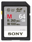 Sony SF-M64/T 64GB SF-M Series UHS-II U3 SDXC Memory Card