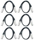 Cable Up DMX-XX510-SIX-K DMX 5-Pin Lighting Cable Bundle (6) Pack of DMX-XX5-10 DMX Cables