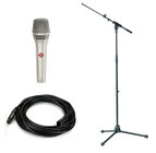 Neumann KMS105-NI-SOLO KMS105-NI Microphone Bundle with Stand and Cable