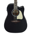 Artwood Dreadnought Acoustic Electric Guitar - Weathered Black Open Pore