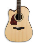 Brown Sunburst High Gloss Artwood Series Left-Handed Dreadnought Cutaway Acoustic/Electric Guitar with AEQ-SP2 Preamp