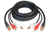 25 ft 2x RCA to 1x BNC Dubbing Cable