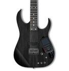 Transparent Black Electric Guitar with Mini Kaoss Pad 2