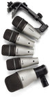 5 Piece Drum Microphone Kit with Road Case