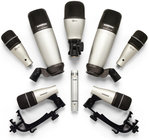 8 Piece Drum Microphone Kit with Road Case