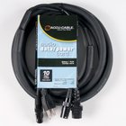 Accu-Cable SKAC10 10' XLR and AC Power Combo