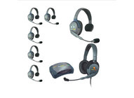Eartec Co HUB7SMXD Eartec UltraLITE/HUB Full Duplex Wireless Intercom System w/ 7 Headsets