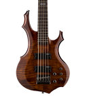 LTD F-155DX 5-String Electric Bass Guitar, Walnut Brown