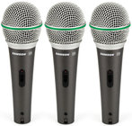 3-Pack of Q6 Dynamic Supercardioid Handheld Microphones