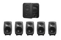 Genelec 8030.LSE Power Pak Plus 5.1 System, (5) 8030CP Monitors and (1) 7360 Subwoofer, Producer Finish