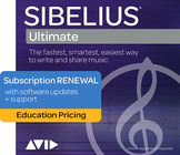 Avid Sibelius Ultimate 1-Year Subscription 12-Month Annual Subscription License, New