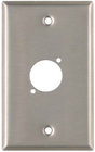 Single Gang Wallplate with 1 D-Series Punch, Steel