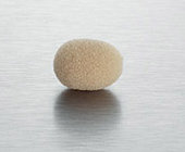 Miniature Foam Windscreen for Mic, 5 Pack, Beige