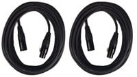 Cable Up MIC-30-TWO-K XLR Microphone Cable Bundle with (2) 30 ft Heavy Duty XLR to XLR Microphone Cables