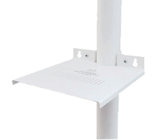 Nigel B Design NB-DMSS-W  Dual Mounting Pole / Wall Platform Shelf in White