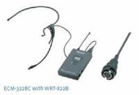 Head Mic with Sony 4-pin connector (SMC9-4P) for use with the WRT-8B/822A/822B bodypack transmitter