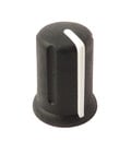 Black Knob with White Line