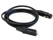 5' Cable for DT 190, DT 290 Headset, 4-pin XLR-F