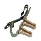 Dual Post Tie Clip for MKE Platinum, MKE2, MKE102 and MKE104, Nickel/Beige