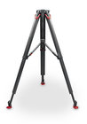 Sachtler 5585 Flowtech 100 MS Carbon Fiber Tripod with Mid-Level Spreader and Rubber Feet 
