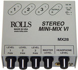 Rolls MX28 3-Channel Stereo Mixer