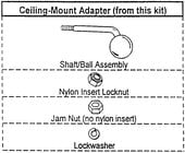 Pair of Ceiling Mount Adapters for Control-23, White