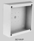 Square Vandal-Resistant Surface Mount Enclosure, 4" Depth, White Powder Finish