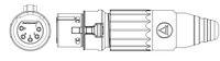 Switchcraft AAA5FZ 5-pin XLRF AAA Series Cable Mount Connector