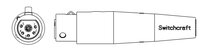 5-pin XLRF A Series Cable Mount Connector