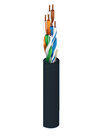 Multi-Conductor Cat5e Nonbonded-Pair Cable, 1000ft, Black