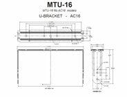 U Bracket for AC16, White